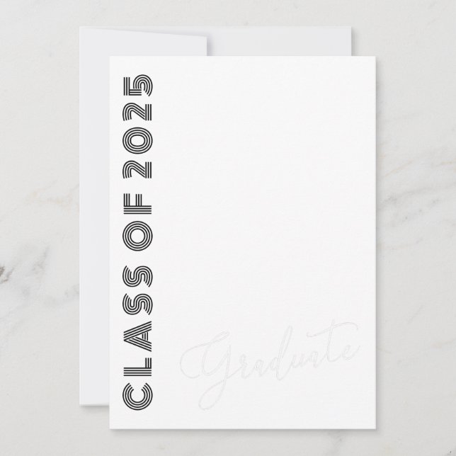 Convite Classe De Festa de formatura De Fotografias Com Gl (Frente)