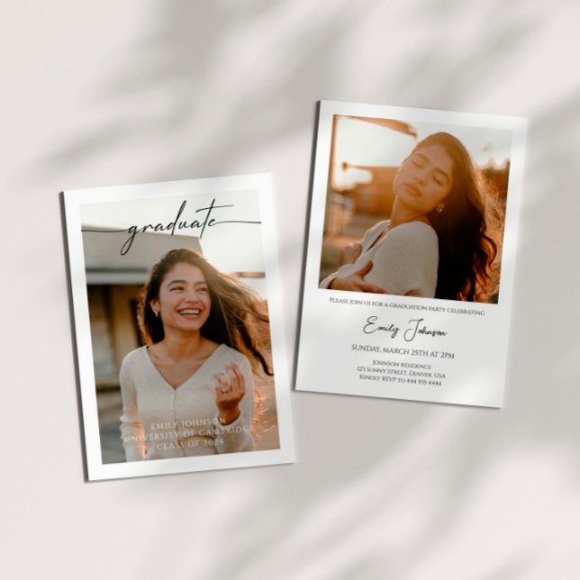 Convite Classe De Festa de formatura Fotográfica 2024 (Criador carregado)