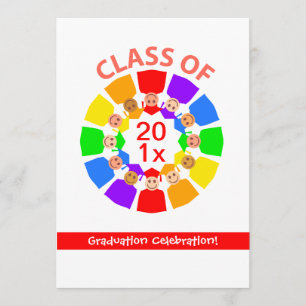 Convite Classe de ... Flor arco-íris