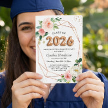 Classe de Fonte do Balão Dourado rosa de Graduação