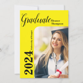 Convite Classe de Formando 2024: Foto em preto e branco mo