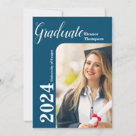 Convite Classe de Formando 2024: Foto em preto e branco mo