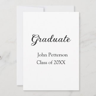 Convite Classe de formando de 20XX m de graduação mínima s