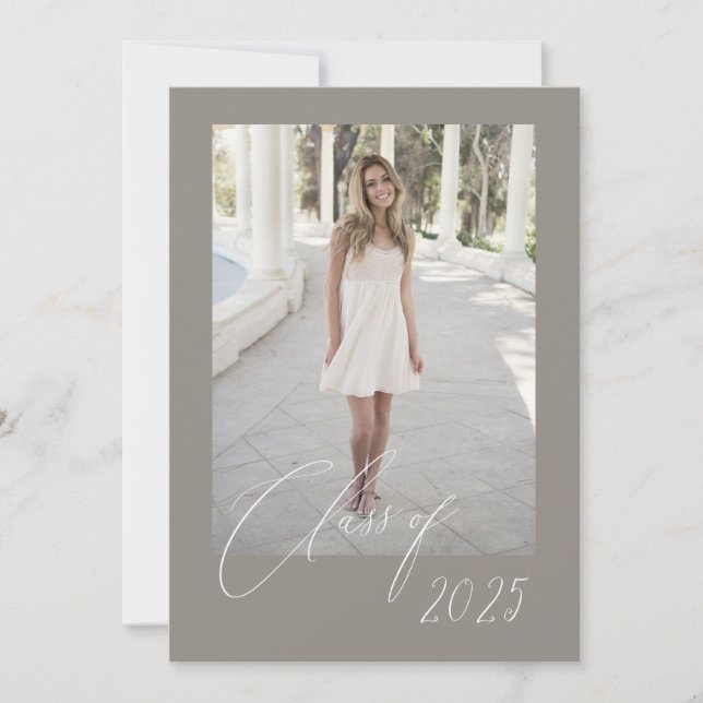 Convite Classe de Formando de Script 5 Fotos (Frente)