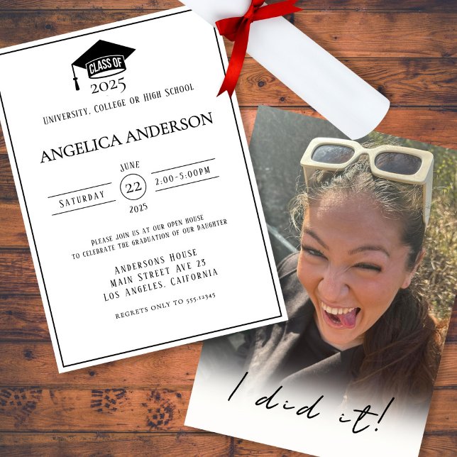 Convite Classe de Formando Foto 2025 "Eu fiz" (Criador carregado)