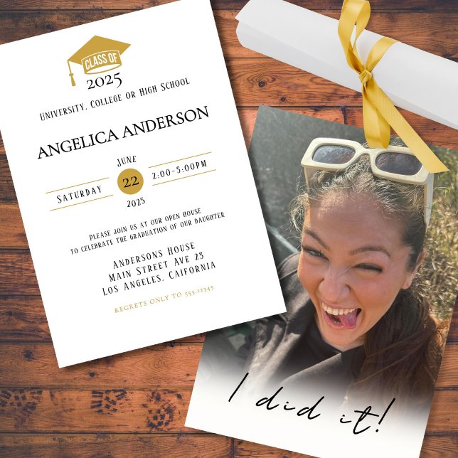 Convite Classe de Formando Foto 2025 "Eu fiz" (Criador carregado)