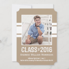 Convite Classe de Foto de Graduação de Preparação de Espor