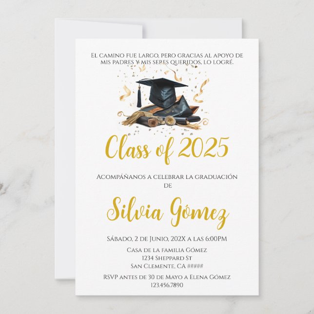 Convite Classe de graduação de 2025 (Frente)