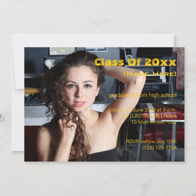 Convite Classe De Graduação De 20xx (Frente)