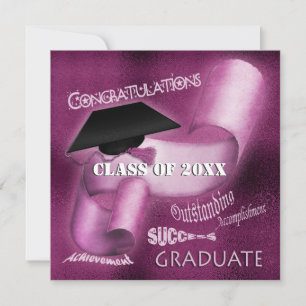 Convite classe de graduação de Formando elegante