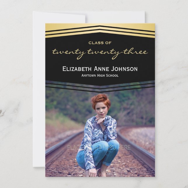 Convite Classe de Graduação de Foto Deco 2023 (Frente)