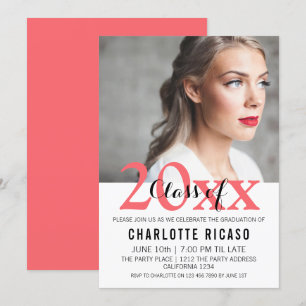 Convite Classe de Graduação de Personalizado Moderno (Ro