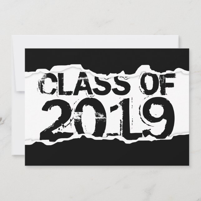 Convite Classe de lágrimas de página de 2019 (Frente)