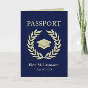 Convite classe de passaporte de graduação 20XX