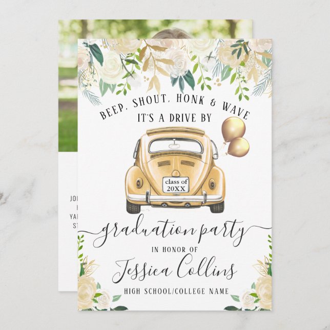 Convite Classe de UNIDADE 2024 POR Festa de formatura FOTO (Frente/Verso)