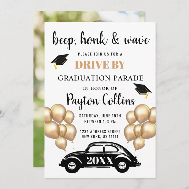 Convite Classe de UNIDADE 2024 POR Festa de formatura FOTO (Frente/Verso)