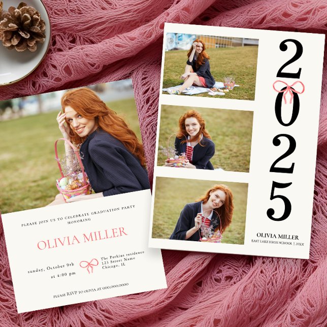 Convite Classe do moderno Mais velho de Graduação 2025 (Criador carregado)