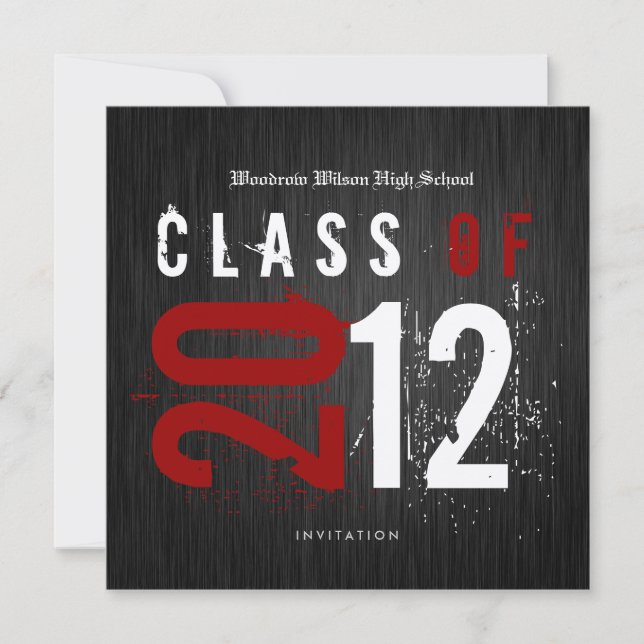 Convite Classe Dourada Elegante de Preto e Metálico de 201 (Frente)