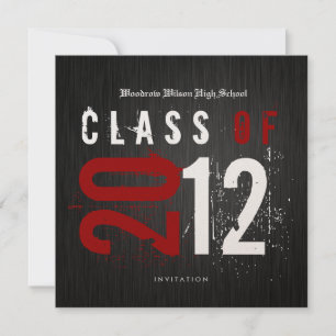 Convite Classe Dourada Elegante de Preto e Metálico de 201