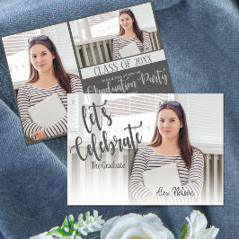 Convite Classe Elegante De Festa de formatura Fotográfica 