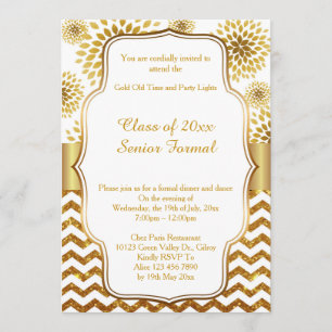 Convite Classe formal superior 2017 do baile de formatura