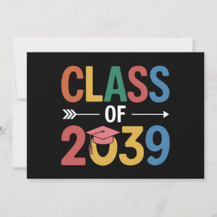 Convite Classe Groovy Do Mais velho De Graduação 2039 2039