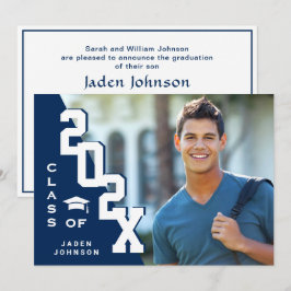 Convite Classe moderna de Festa de formatura FOTO de Forma