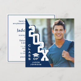 Convite Classe moderna de Festa de formatura FOTO de Forma