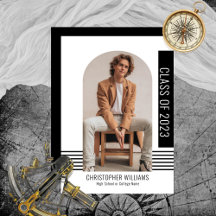 Classe moderna minimalista de preto para graduação