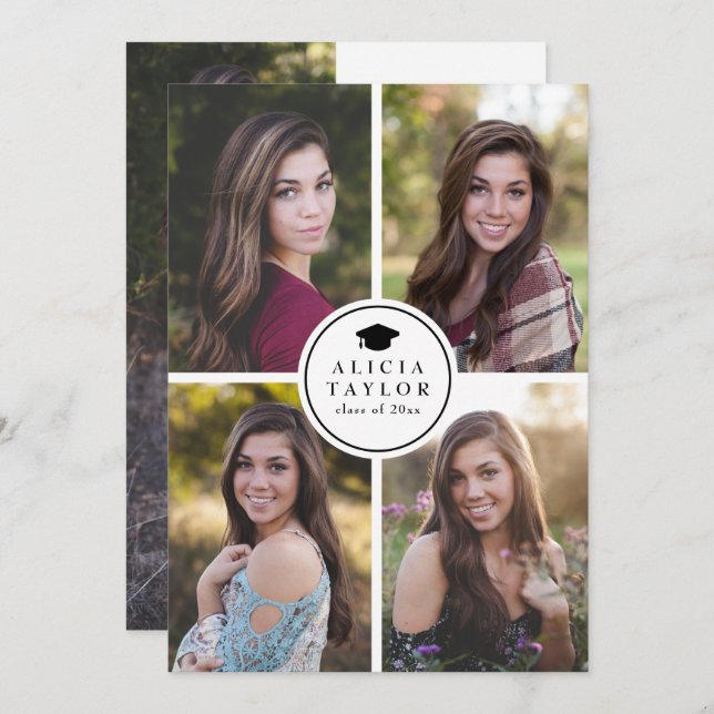 Convite Classe realizada, anúncios da graduação (Frente/Verso)