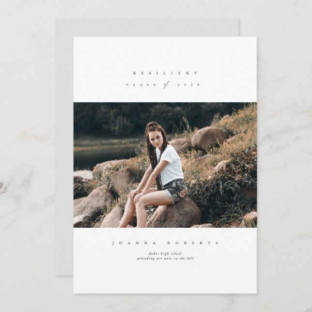 Convite Classe Resiliente de Graduação da Série 2020 (Frente/Verso)