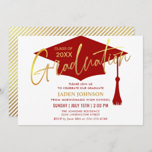 Convite Classe Simples Moderna de Festa de formatura 2024