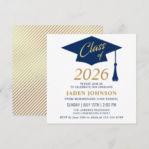 Convite Classe Simples Moderna de Festa de formatura 2025