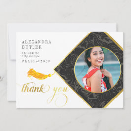 Convite Classe Tassel de Script de Graduação 2023 Obrigado