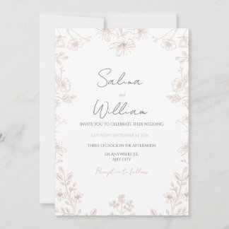 Convite Classic Elegant Wedding Invitation | Timeless 