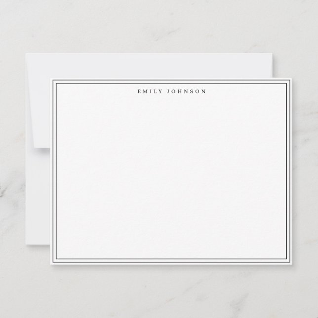Convite Classic Frame Note Card (Frente)