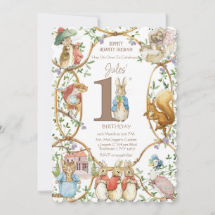 Convite Classic Peter the Rabbit Beatrix Potter Birthday