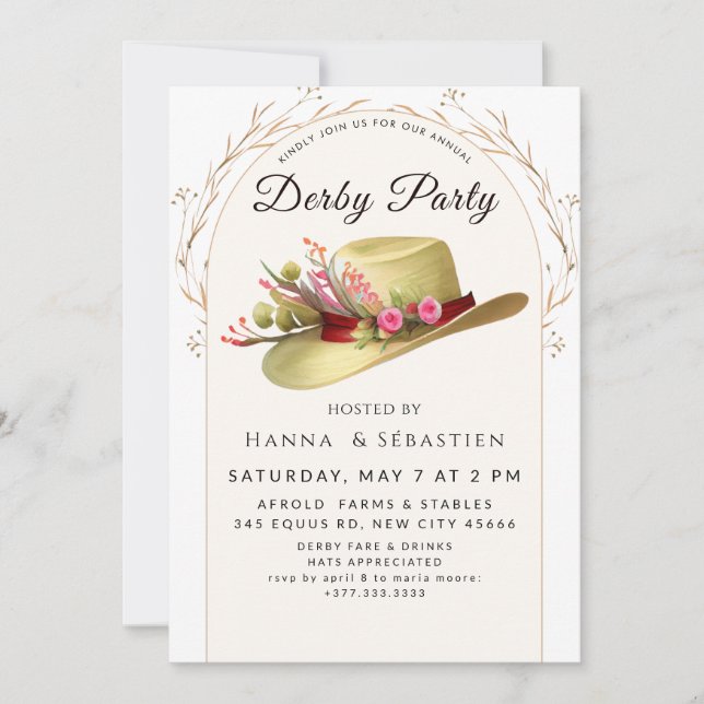 Convite Classic Race Day Celebration (Frente)