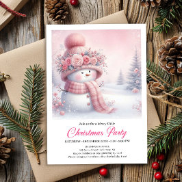 Convite Classic Snowy Forest Kids Digital Download Christm