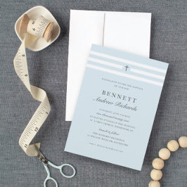 Convite Clássica Elegância Boys Baptism