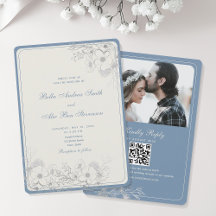 Clássicas Fotos de Casamento em Azul Desbotado