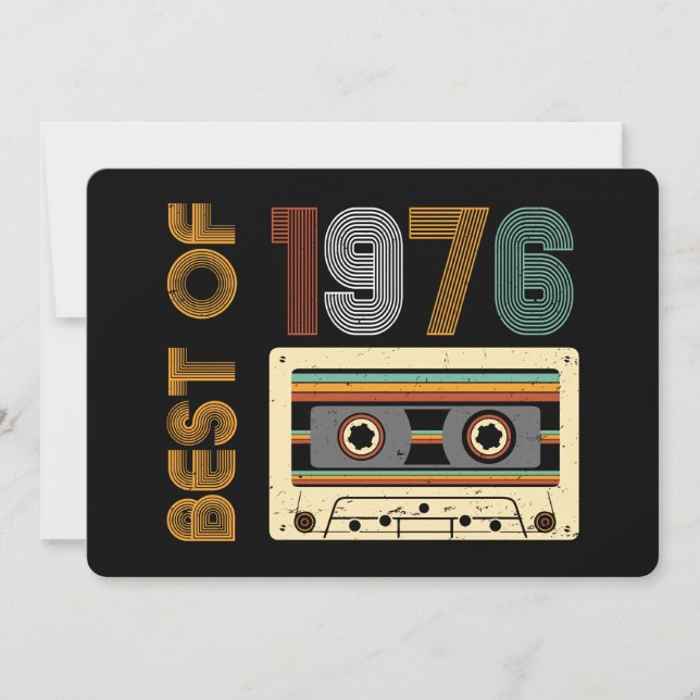 Convite Clássico 1976 Feito em 1976 70º Aniversário 50 Ano (Frente)