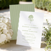 Clássico Casamento de Hydrangea Verde Oliva