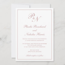 Clássico Casamento Elegante Rosa