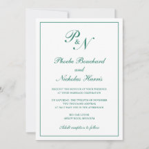 Clássico Casamento Elegante Verde Esmeralda