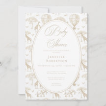 Clássico Chá de Bebê Little Wild One Toile