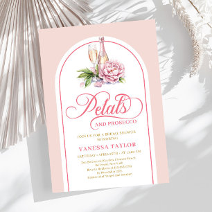 Convite clássico com blush e dourado para design d