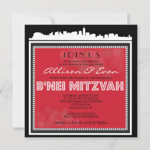 CONVITE CLÁSSICO DE BROADWAY - B'NEI MITZVAH