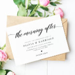 Convite Clássico Elegante Calliografia Script Wedch<br><div class="desc">Clássico Elegante Caligrafia Script Wedch Invitation - perfeito para posto de brunches de casamento ou envio de café da manhã</div>