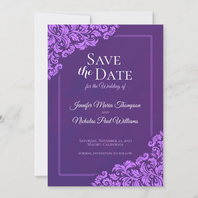 Convite Clássico Elegante Com Ornamentos Florais para Casa (Frente)